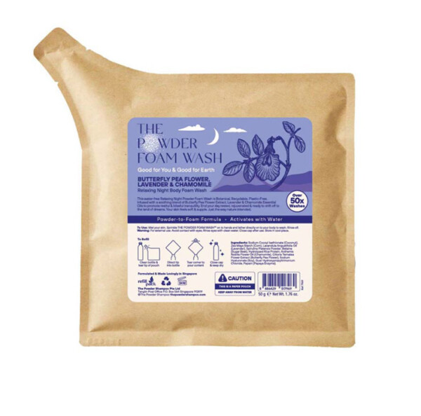 Relaxing Night Powder Body Foam Wash - 20g-100g - Image 6