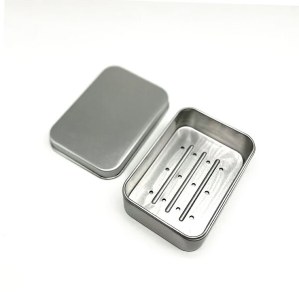Aluminium Travel Soap Tin with Drip Tray
