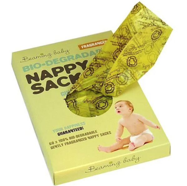 Biodegradable Nappy Bags 60 Nappy Sacks - Fragranced