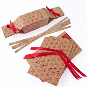 Reusable Eco Crackers Christmas Kraft Christmas- 6 Pack