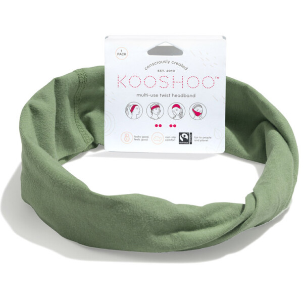 Organic Twist Headband - Watercress Green