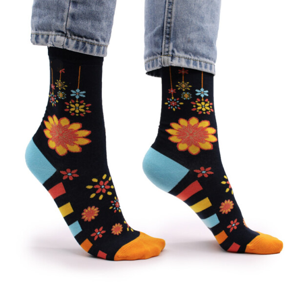 Hop Hare Bamboo Socks - Mandala Flowers
