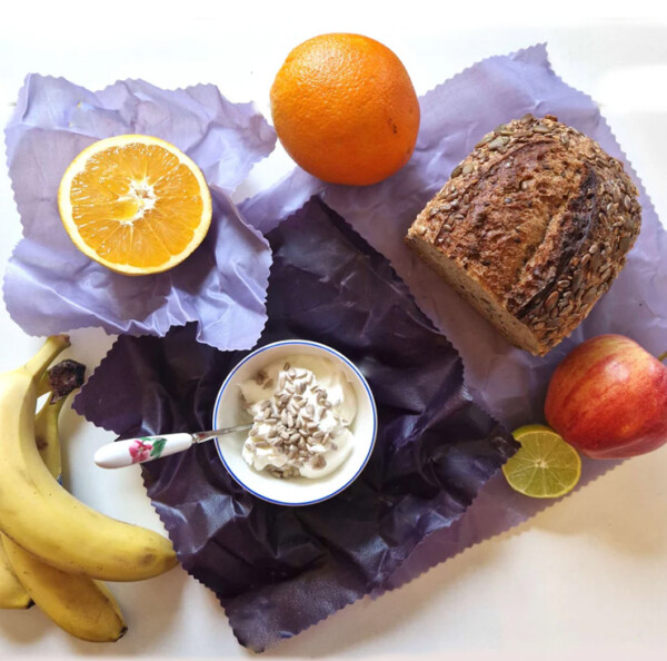 Beeswax Wraps - Plum - Set of 3 - Image 2