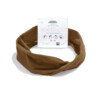Organic Twist Headband - Cocoa Brown