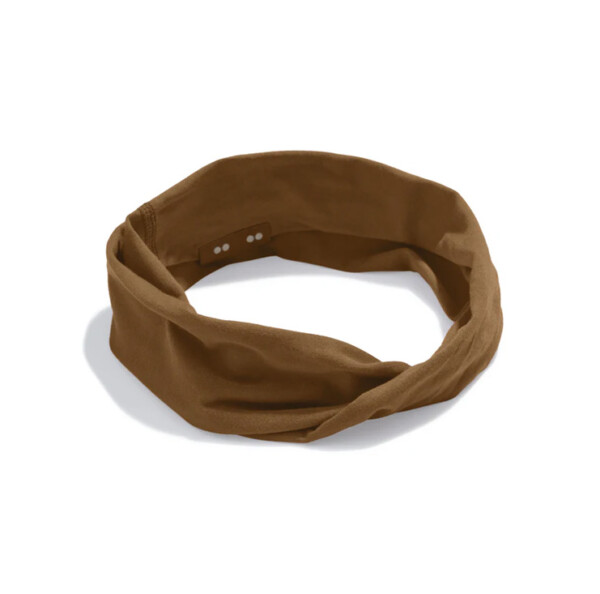 Organic Twist Headband - Cocoa Brown - Image 2