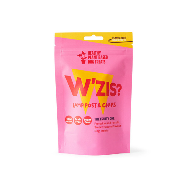 W'ZIS Lamp Post & Chips Dog Treats Pouch 80g