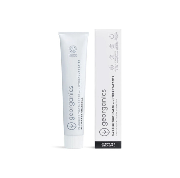 Fluoride toothpaste with Hydroxyapatite - Activated Charcoal - Image 2
