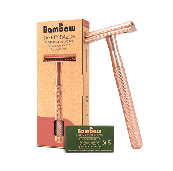 Double Edge Safety Razor - Rose Gold