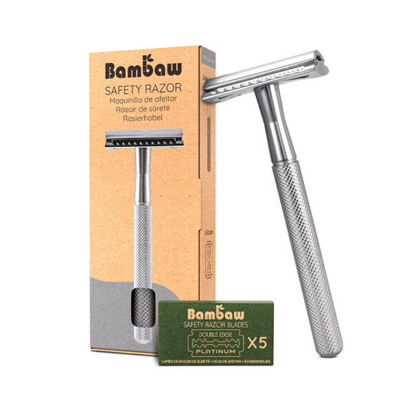 Double Edge Safety Razor - Silver