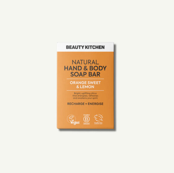 Natural Hand & Body Soap Bar Orange Sweet & Lemon - 100g