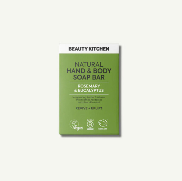 Natural Hand & Body Soap Bar Rosemary & Eucalyptus - 100g