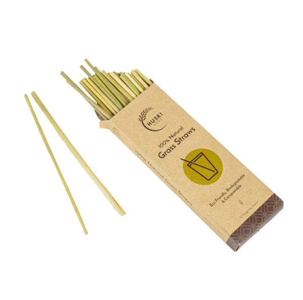 Grass Drinking Straws - 50 Pack