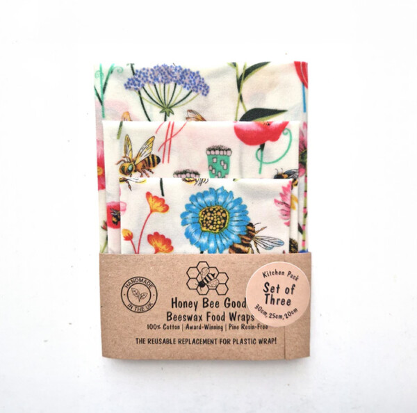 Beeswax Wraps - Garden - Set of 3
