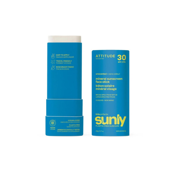 Sunly Sunscreen Face Stick Kids SPF30 Unscented - 20g - Image 2
