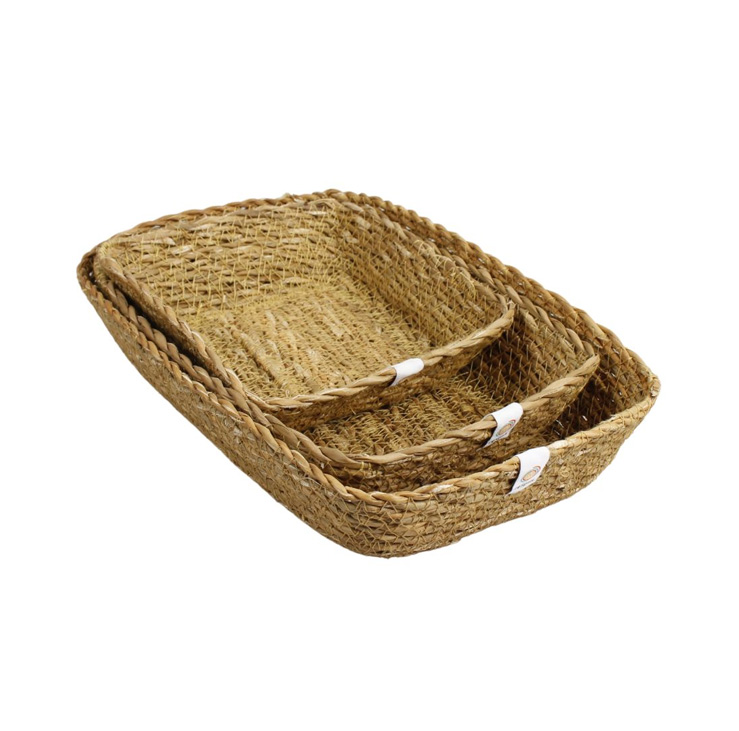 Image of Seagrass Rectangular Basket Set