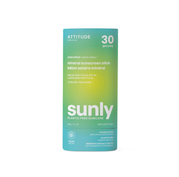 Sunly Mineral Sunscreen Stick SPF 30 Unscented - 60g