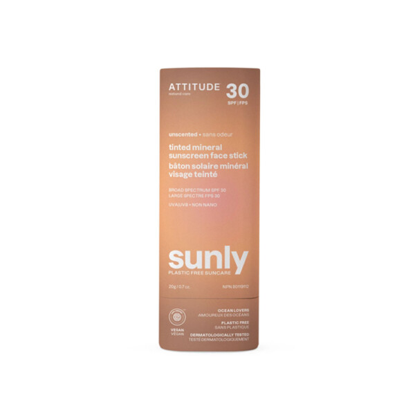 Sunly - Sunscreen Face Stick SPF30 Tinted - Unscented - 20 g