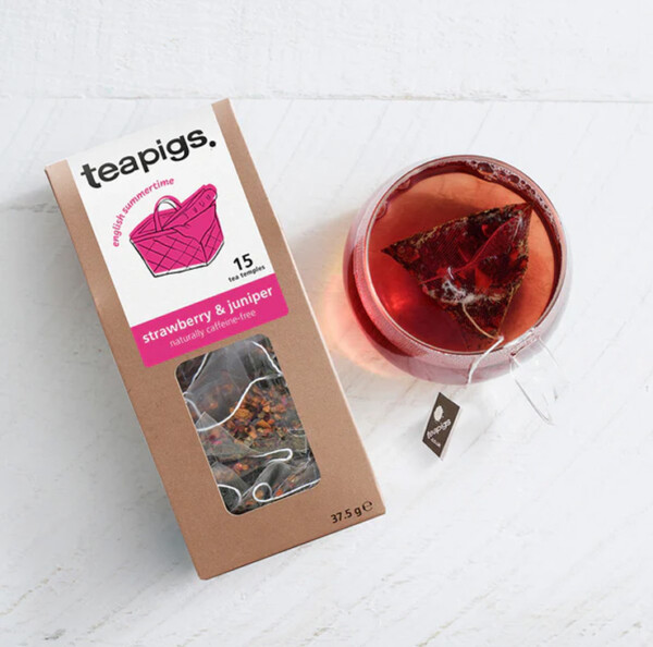Plastic Free Strawberry and Juniper Tea Bags - Image 2