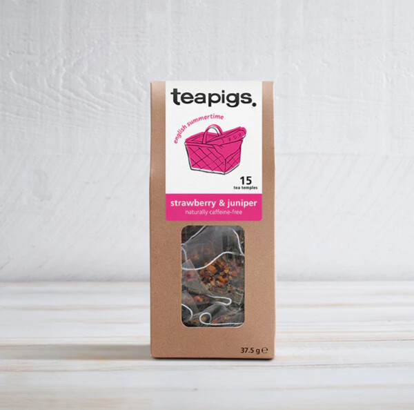 Plastic Free Strawberry and Juniper Tea Bags
