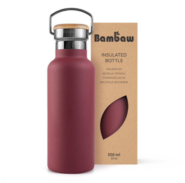 Stainless Steel Insulated Bottle 350ml - 1000ml - Red Berry