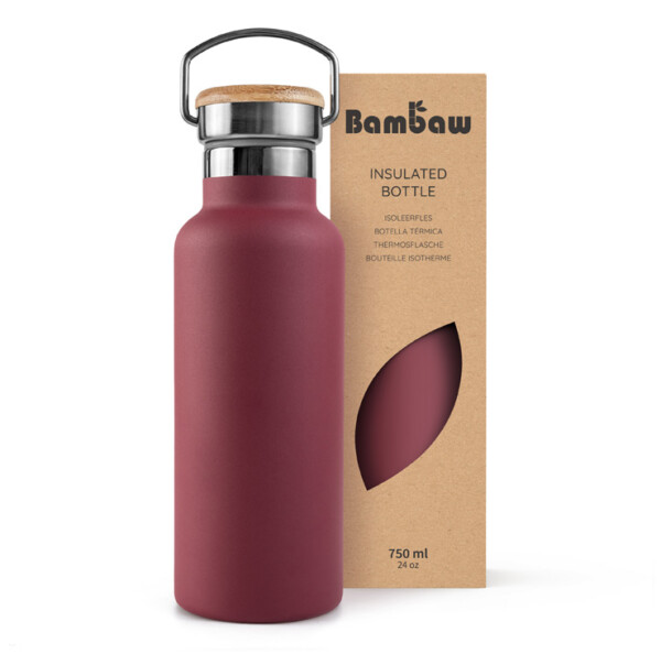 Stainless Steel Insulated Bottle 350ml - 1000ml - Red Berry - Image 4
