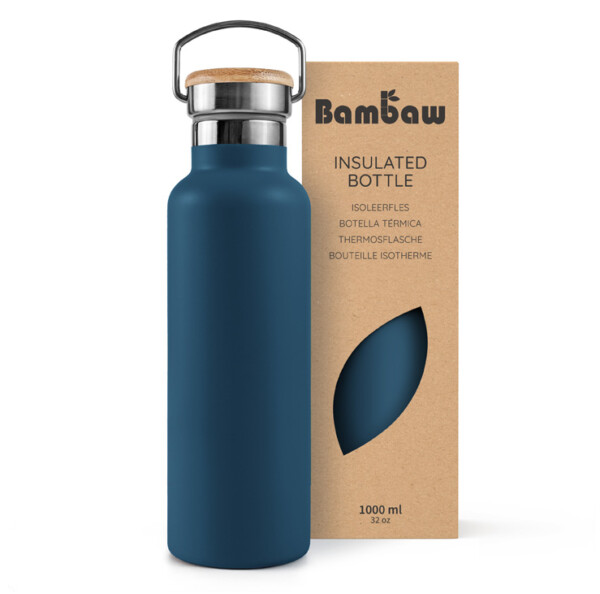 Stainless Steel Insulated Bottle 350ml - 1000ml - Aegean Blue - Image 2