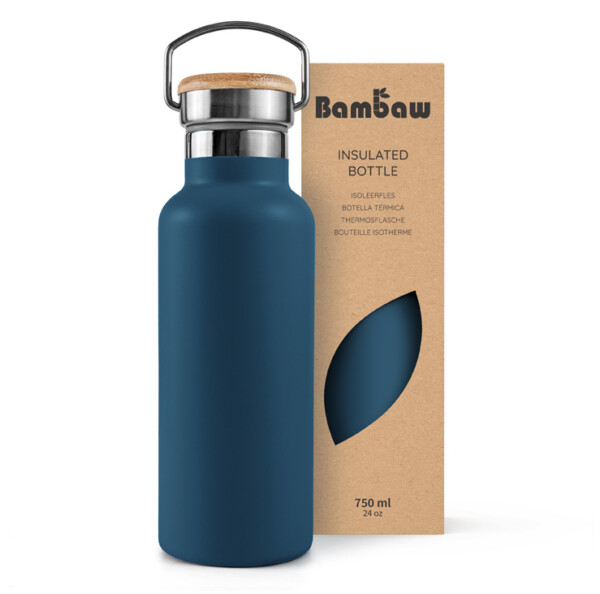 Stainless Steel Insulated Bottle 350ml - 1000ml - Aegean Blue - Image 3