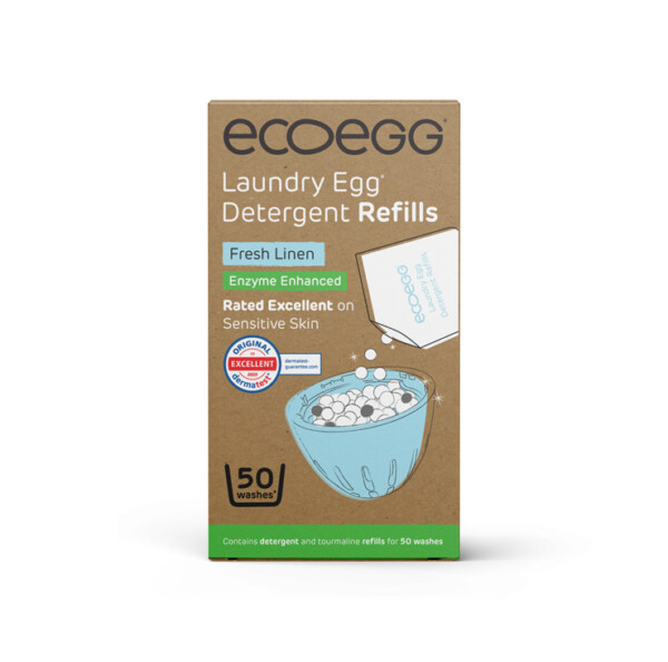 Ecoegg Bio Laundry Egg Detergent Refills - Fresh Linen - 50 Washes