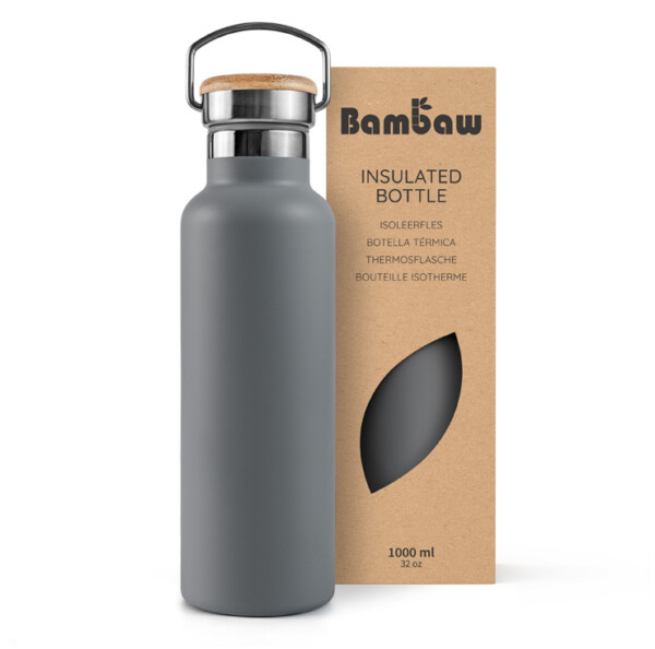 Stainless Steel Insulated Bottle 350ml - 1000ml - Stormy Grey - Image 5
