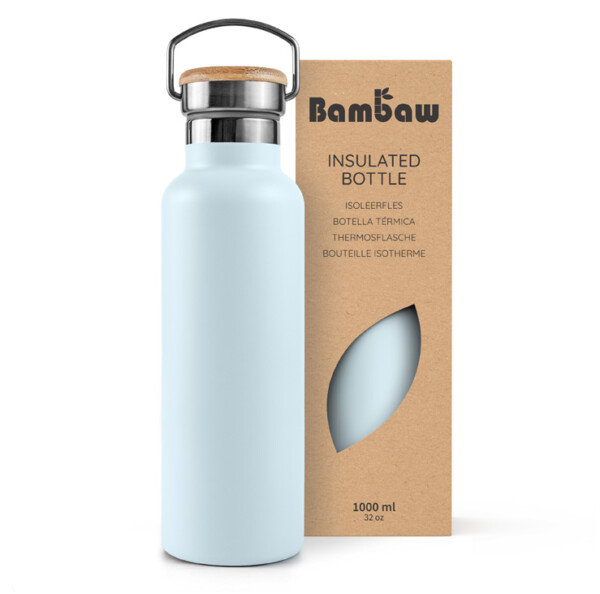 Stainless Steel Insulated Bottle 350ml - 1000ml - Ice Blue - Image 2