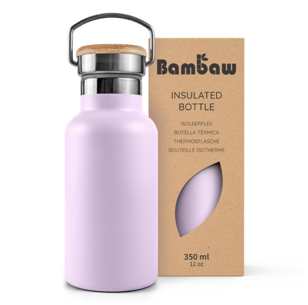 Stainless Steel Insulated Bottle 350ml - 1000ml - Lavender Haze - Image 2