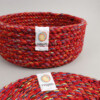 Recycled Cotton Coasters with Holder – Set of 6 – Multicoloured - Image 2