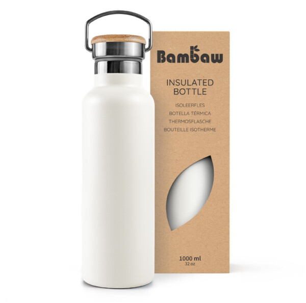 Stainless Steel Insulated Bottle 350ml - 1000ml - Polar White - Image 5