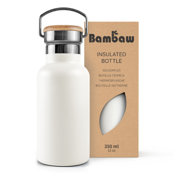 Stainless Steel Insulated Bottle 350ml - 1000ml - Polar White - Image 2