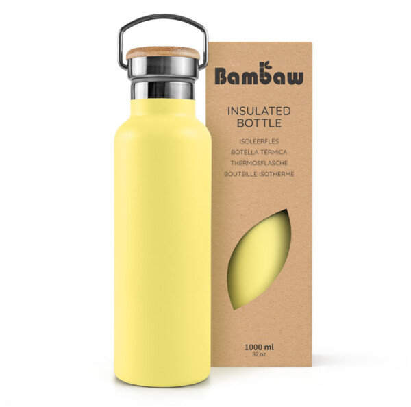 Stainless Steel Insulated Bottle 350ml - 1000ml - Yellow Beam - Image 5