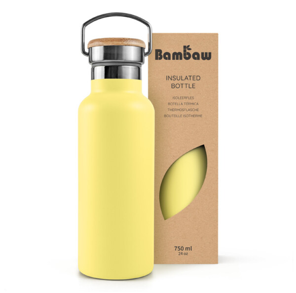 Stainless Steel Insulated Bottle 350ml - 1000ml - Yellow Beam - Image 4