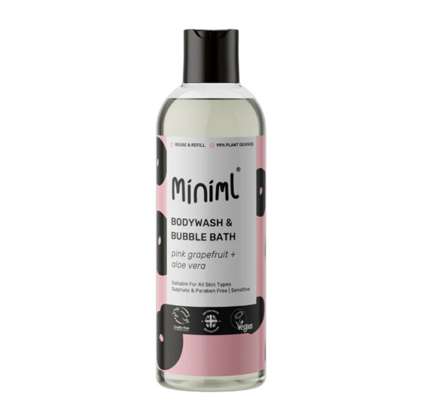Bodywash + Bubblebath - Pink Grapefruit and Aloe Vera - 500ml