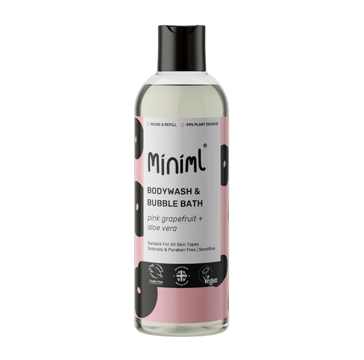 Image of Bodywash + Bubblebath - Pink Grapefruit and Aloe Vera - 500ml