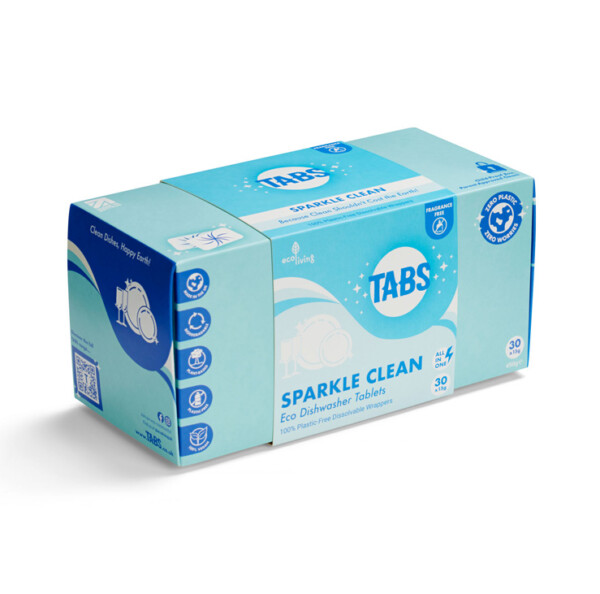 TABS Dishwasher Tablets Sparkle Clean - Pack Of 30 - Image 2