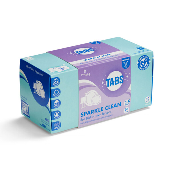TABS Dishwasher Tablets Sparkle Clean - Pack Of 30 - Image 5