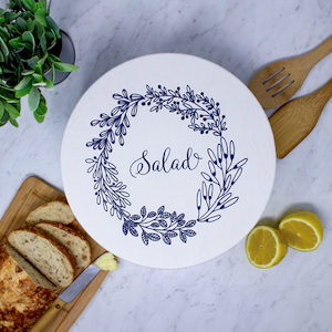 Salad Waxed Cotton Bowl Cover - Large 10"