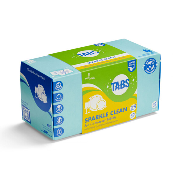 TABS Dishwasher Tablets Sparkle Clean - Pack Of 30 - Image 6