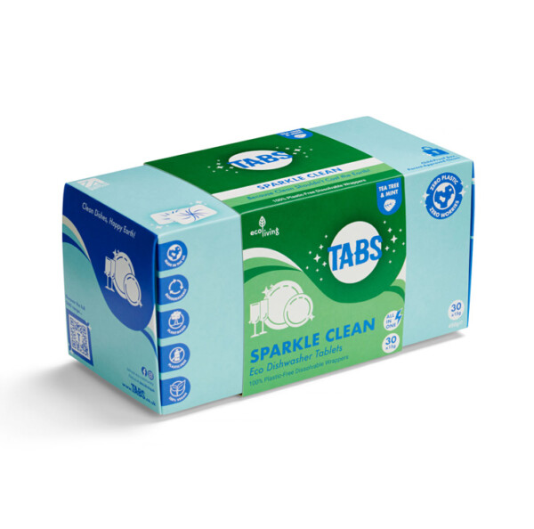 TABS Dishwasher Tablets Sparkle Clean - Pack Of 30