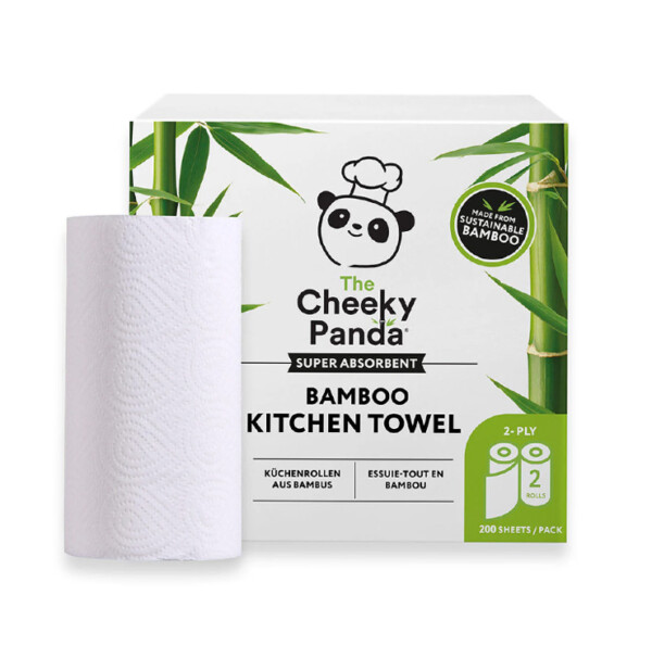 Sustainable Bamboo Paper Kitchen Roll - 2 Pack