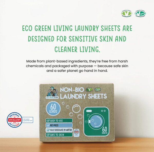 Non-Bio Laundry Detergent Sheets - Pack of 60 - Image 2