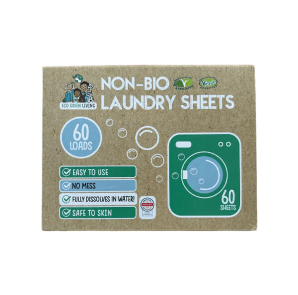 Non-Bio Laundry Detergent Sheets - Pack of 60