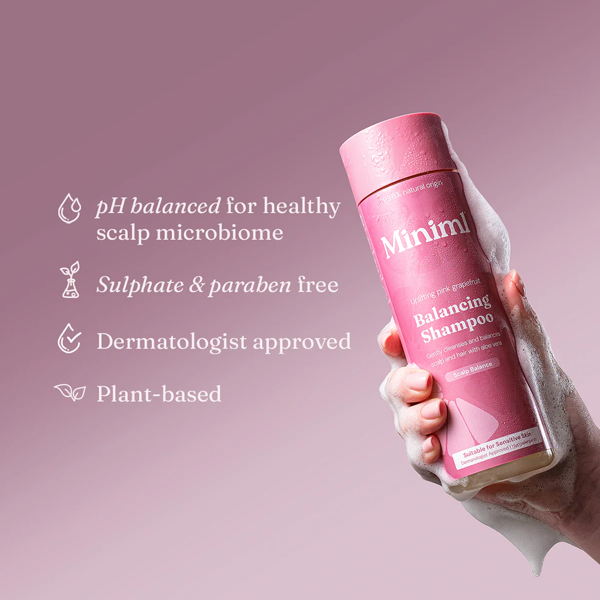 Balancing Shampoo - Pink Grapefruit & Aloe Vera - 400ml - Image 2