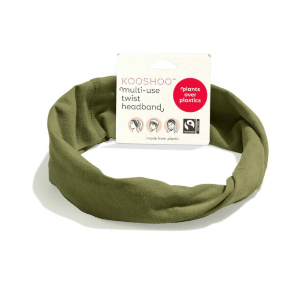 Organic Twist Headband - Olive Branch
