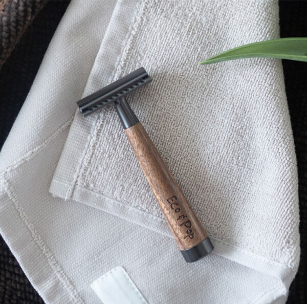 Premium Safety Razor - Walnut/Black