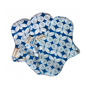 Eco-Femme Organic Cotton Panty Liners with PUL - Swirls 3 Pack